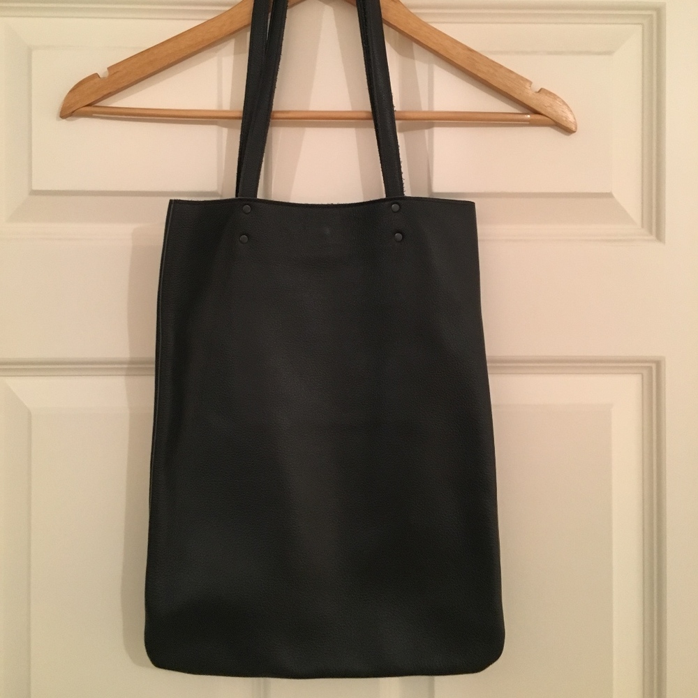 NWOT Black Leah Lerner Tote Bag